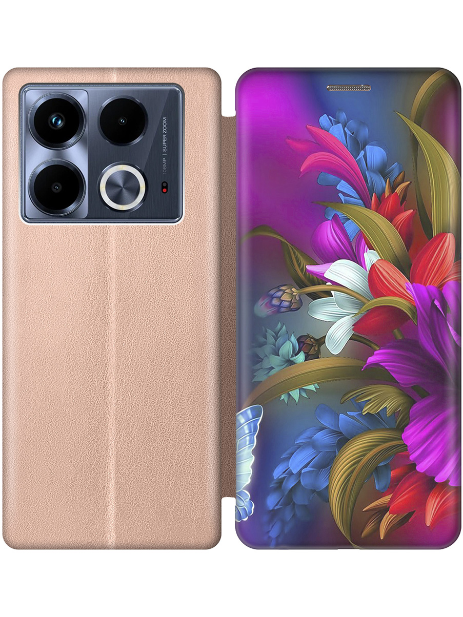 Чехол-книжка на Infinix Note 40 с принтом "Фантастические цветы" золотой, Золотистый;зеленый;красный;фиолетовый, 782626423
Чехол-книжка на Infinix Note 40 с принтом "Фантастические цветы" золотой, Золотистый;зеленый;красный;фиолетовый, 782626423