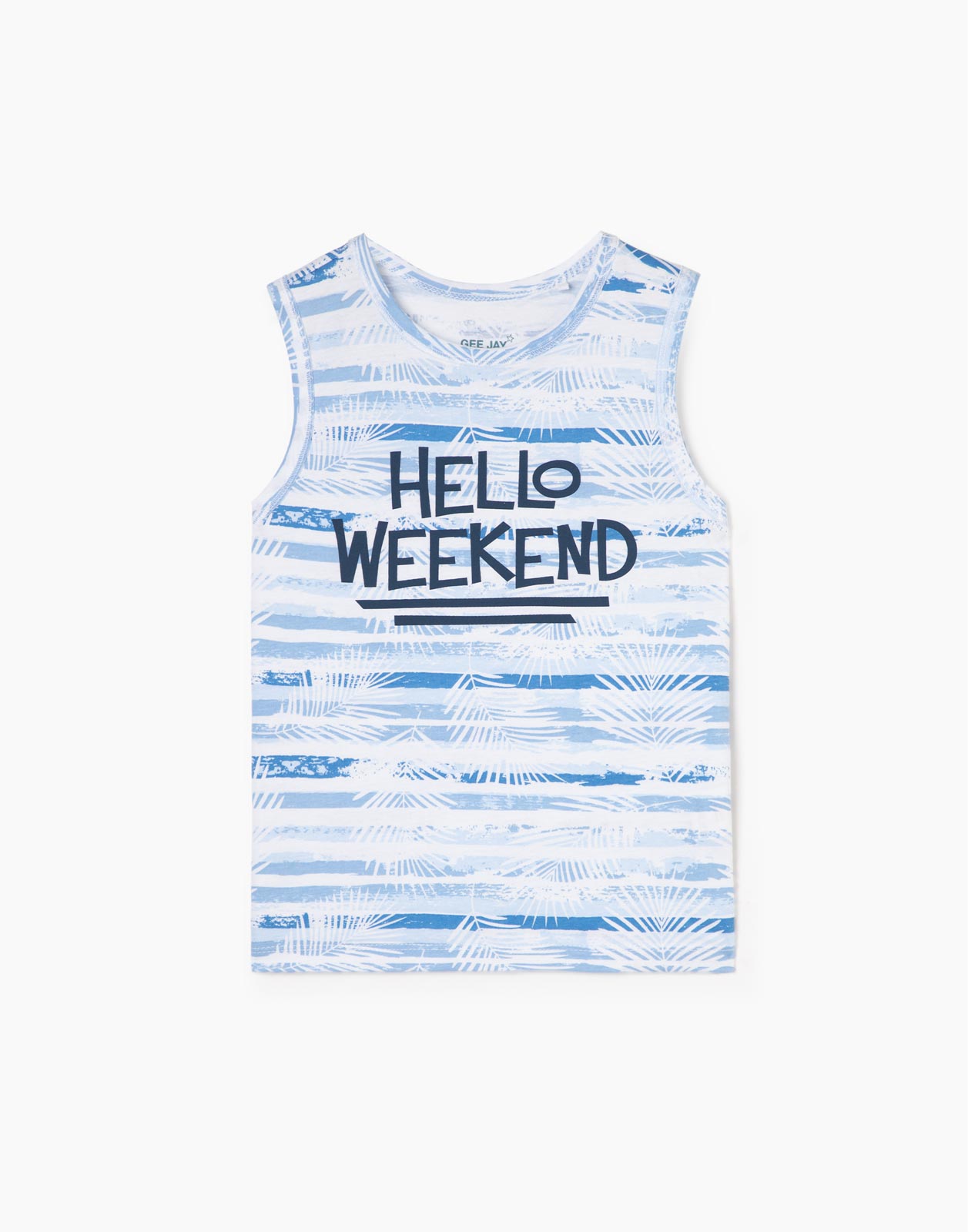Белая майка с принтом и надписью HELLO WEEKEND для мальчика 7-8л/128, Белый, BTN001957
Белая майка с принтом и надписью HELLO WEEKEND для мальчика 7-8л/128, Белый, BTN001957