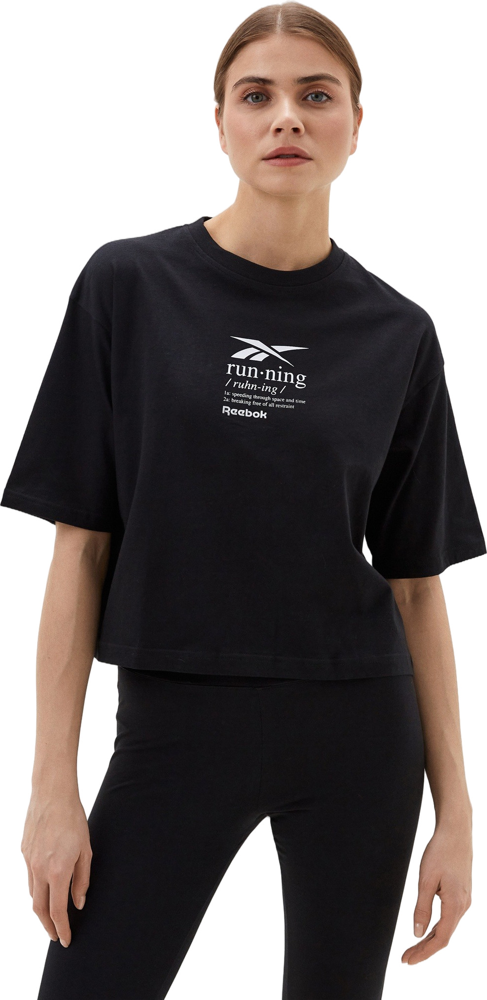 Футболка женская Reebok Running Graphic T-Shirt черная S, Черный, Running Graphic T-Shirt
Футболка женская Reebok Running Graphic T-Shirt черная S, Черный, Running Graphic T-Shirt