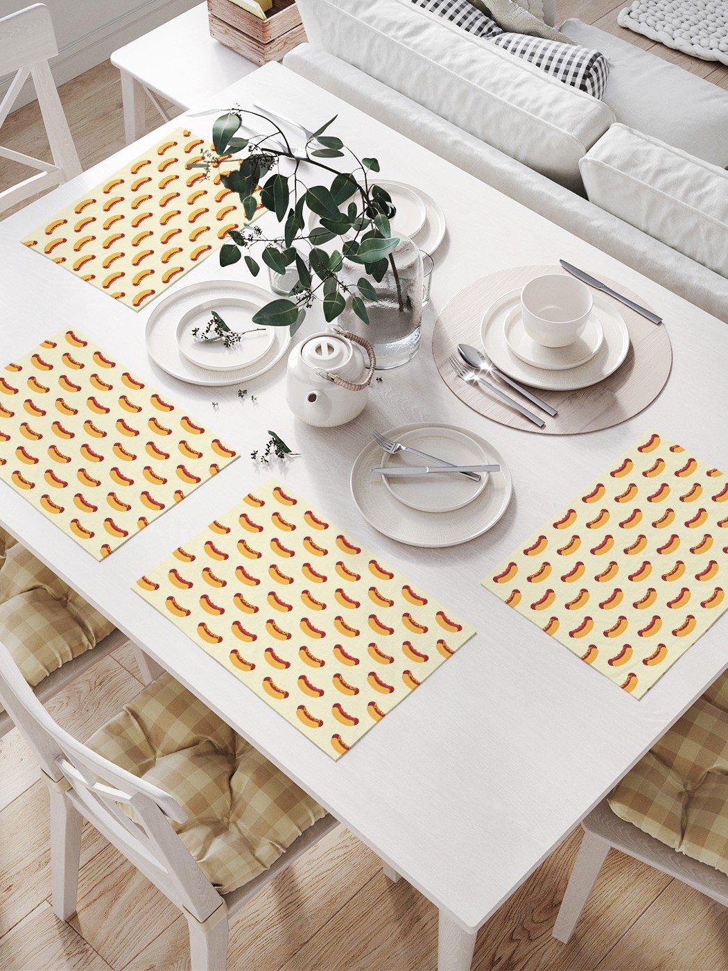 Комплект салфеток JoyArty "Хот-дог с кетчупом" для сервировки стола (32х46 см, 4 шт.), Хот-дог с кетчупом
Комплект салфеток JoyArty "Хот-дог с кетчупом" для сервировки стола (32х46 см, 4 шт.), Хот-дог с кетчупом