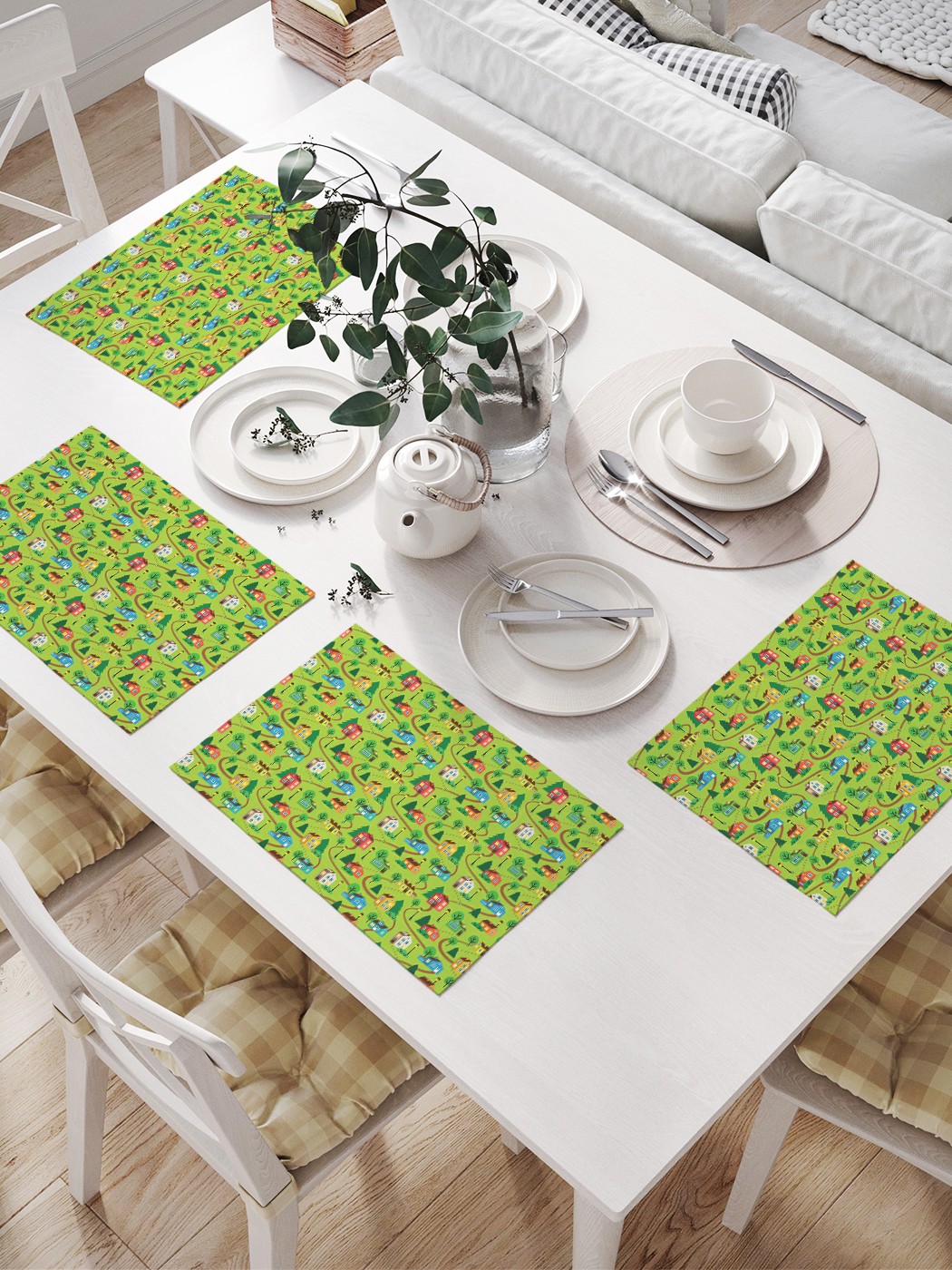 Комплект салфеток JoyArty "Дороги к дому" для сервировки стола (32х46 см, 4 шт.), Дороги к дому 
Комплект салфеток JoyArty "Дороги к дому" для сервировки стола (32х46 см, 4 шт.), Дороги к дому