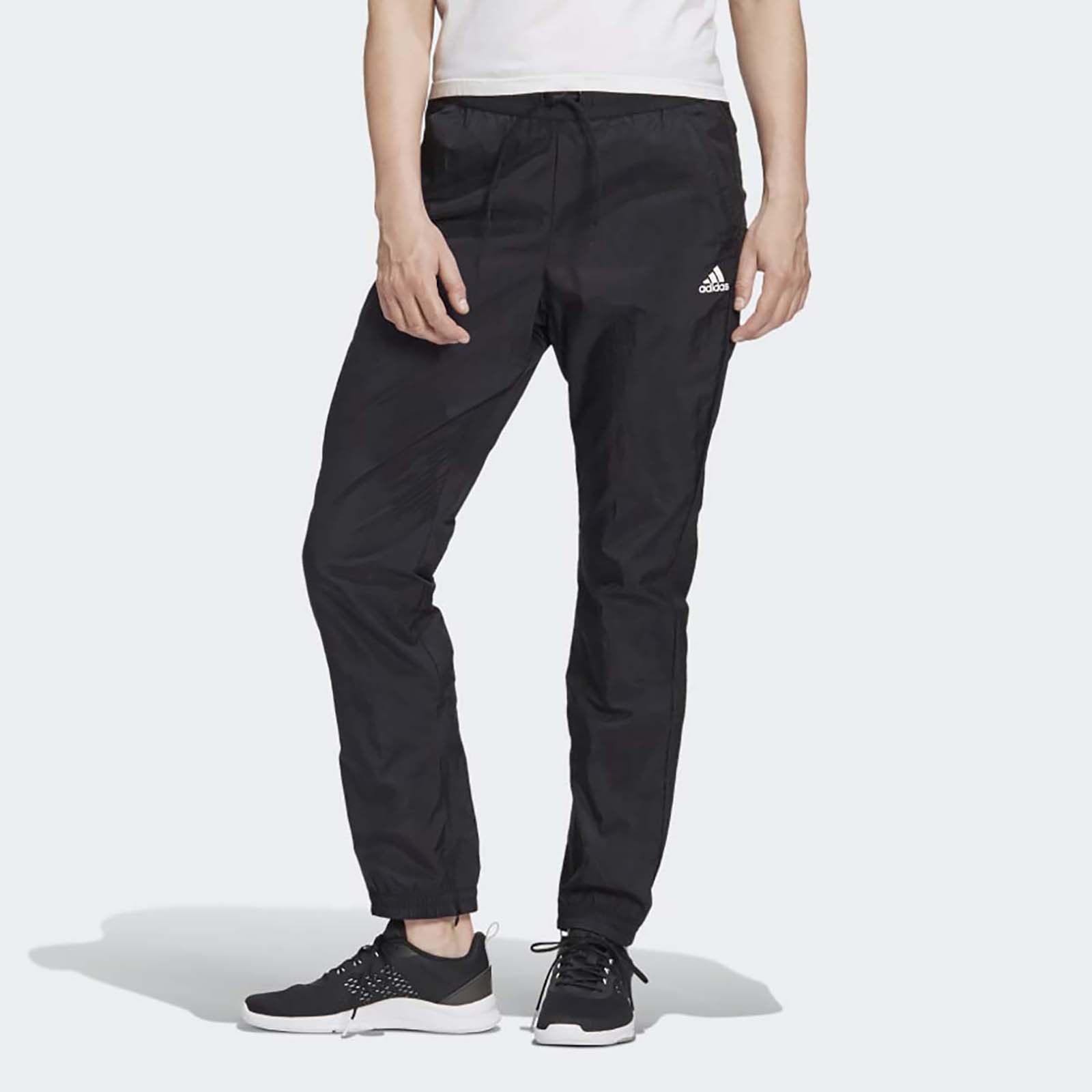 фото Спортивные брюки женские adidas w mh woven pant черные m