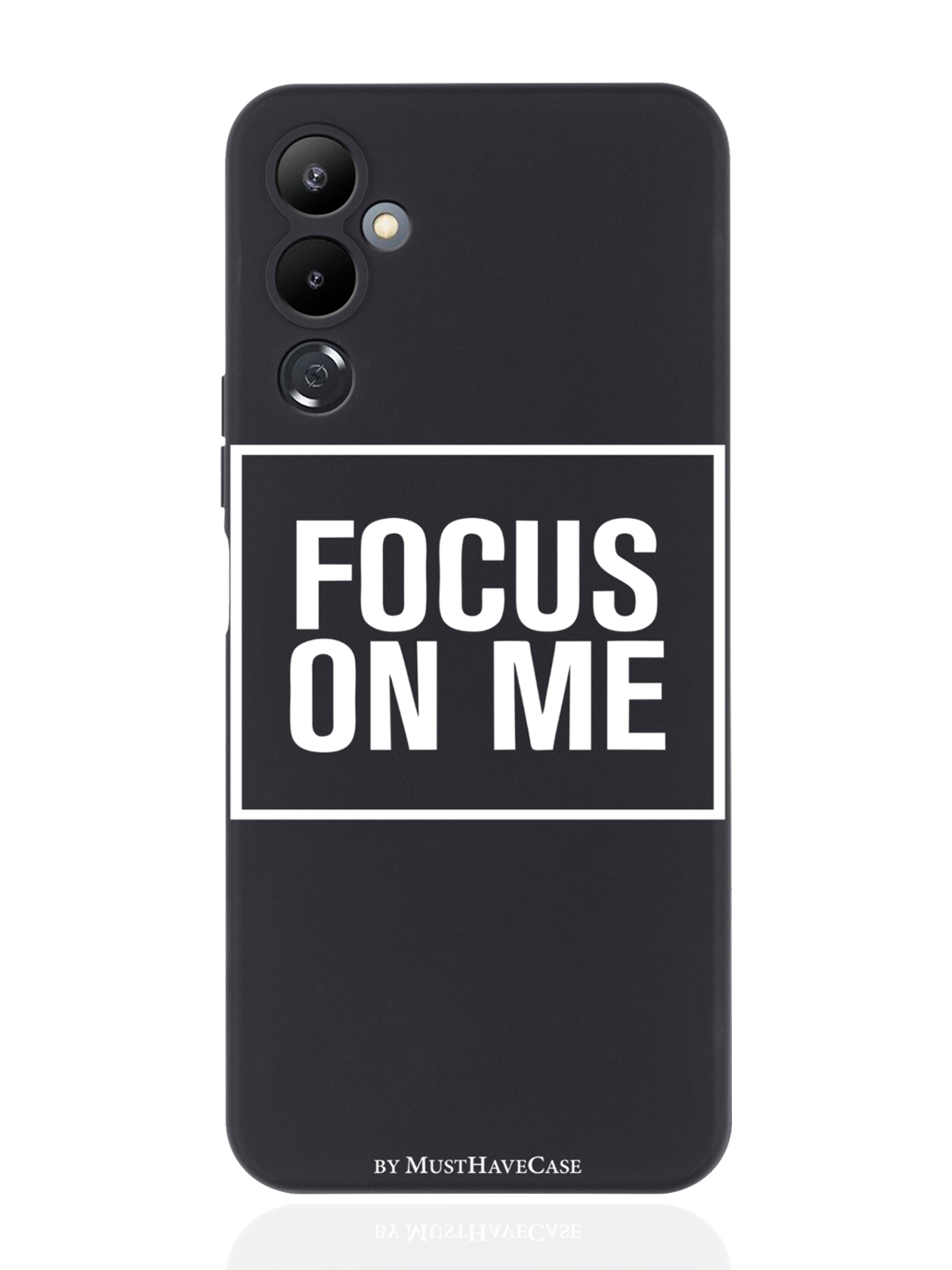 Чехол MustHaveCase для Tecno Pova 4 Focus on me черный, Черный;белый 
Чехол MustHaveCase для Tecno Pova 4 Focus on me черный, Черный;белый