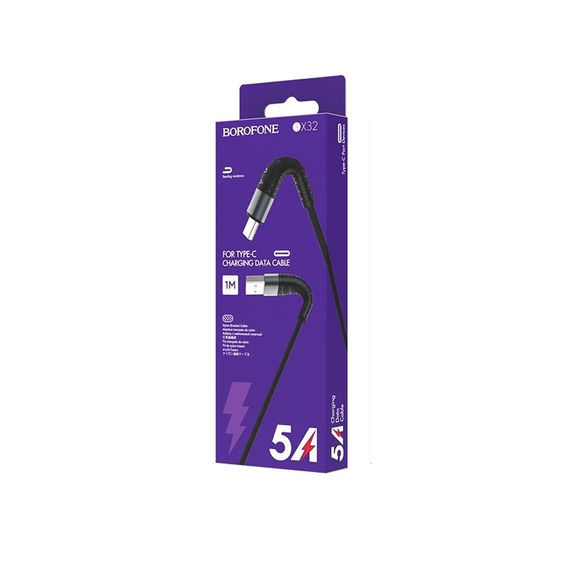 Кабель USB - Type-C Borofone BX32 1 м черный, Кабель BX32 USB Type-C 1M Borofone черный
Кабель USB - Type-C Borofone BX32 1 м черный, Кабель BX32 USB Type-C 1M Borofone черный