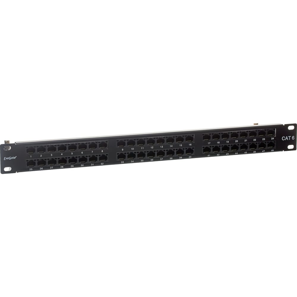 Патч-панель ExeGate EPPHD-19-48-8P8C-C6-110D 19 UTP 48 port cat 6 dual IDC 1U RoHS Black 2
Патч-панель ExeGate EPPHD-19-48-8P8C-C6-110D 19 UTP 48 port cat 6 dual IDC 1U RoHS Black 2