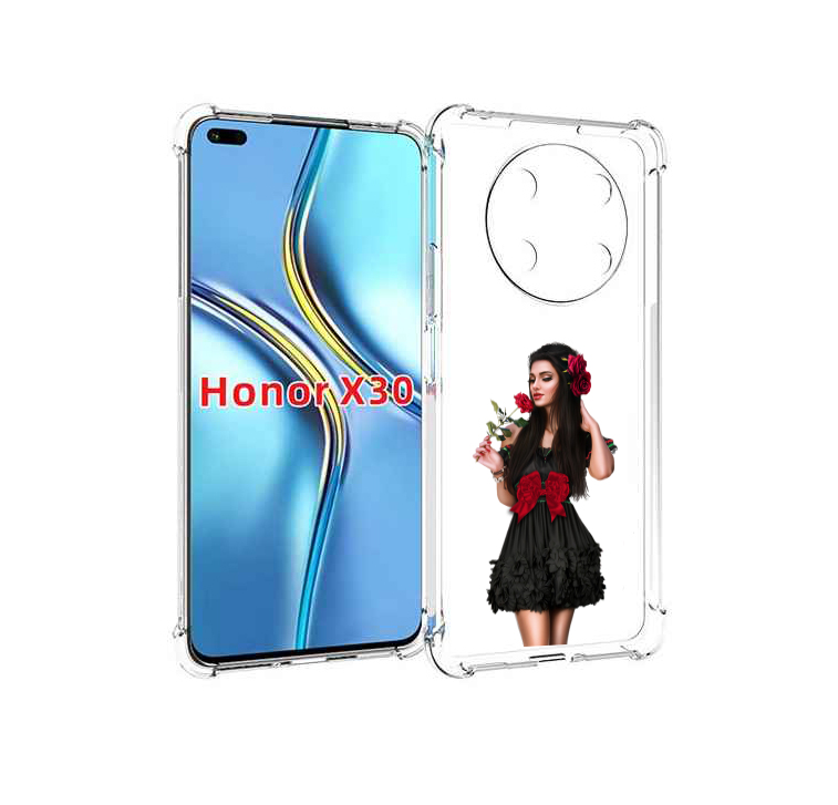 Чехол MyPads девушка-в-черном-платье-с-розой женский для Honor X30 / Magic4 Lite 5G, Прозрачный, Tocco 
Чехол MyPads девушка-в-черном-платье-с-розой женский для Honor X30 / Magic4 Lite 5G, Прозрачный, Tocco