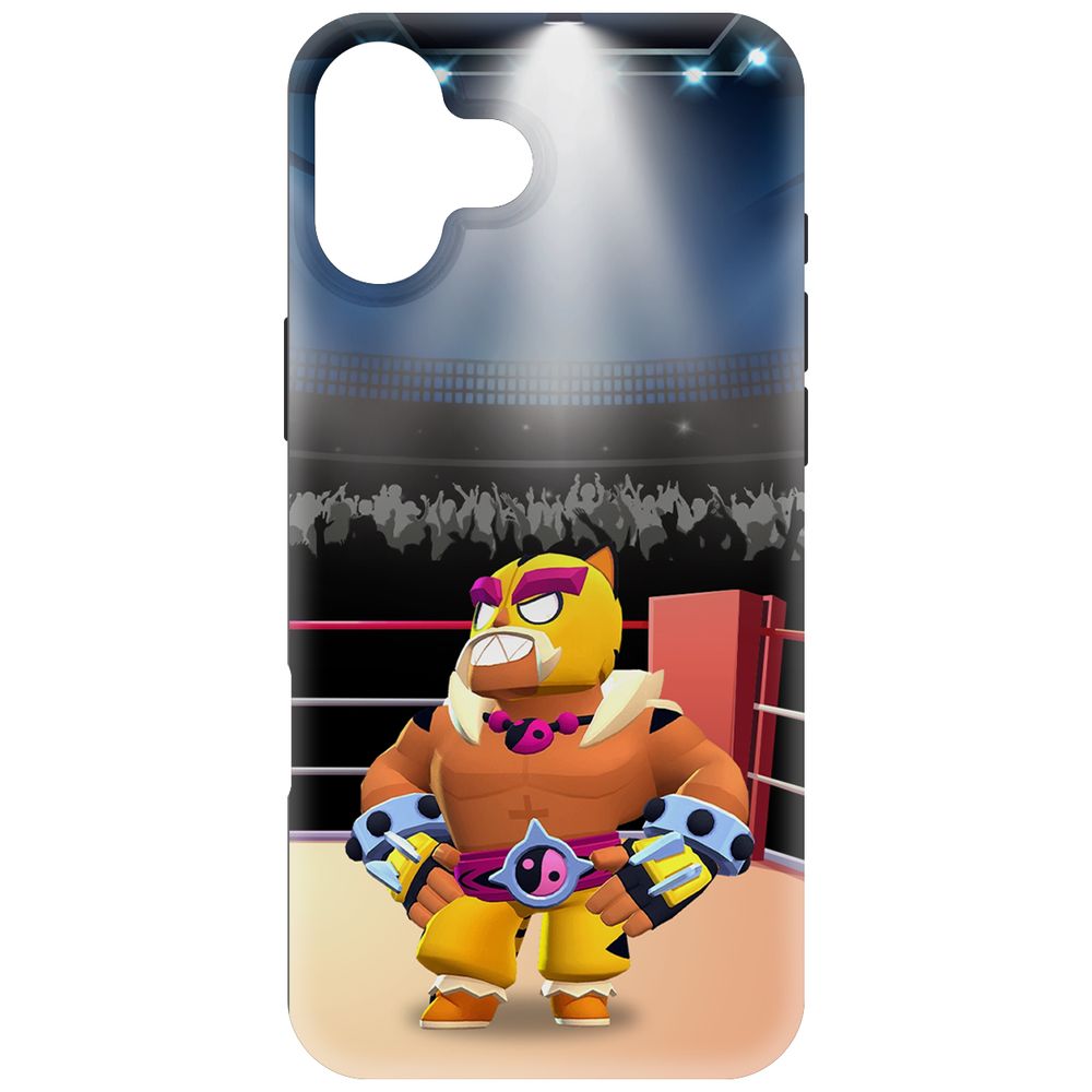 Чехол-накладка Krutoff Soft Case Brawl Stars - Эль Тигро для iPhone 16 Plus черный
Чехол-накладка Krutoff Soft Case Brawl Stars - Эль Тигро для iPhone 16 Plus черный