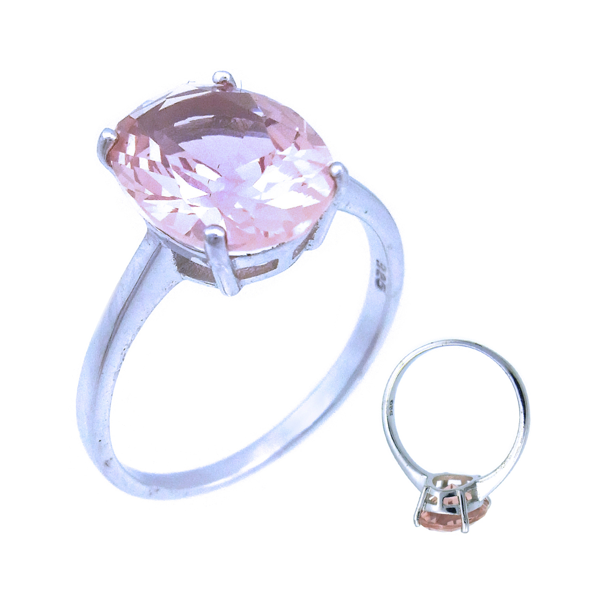 фото Кольцо из серебра с морганитом р. 18 balex jewellery 1405937775
