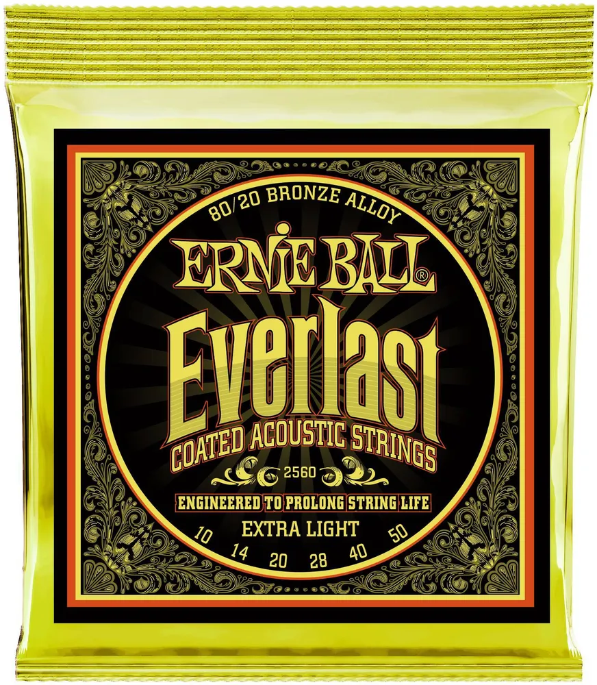 Струны для акустической гитары ERNIE BALL 2560 Everlast Coated 80/20 Bronze Extra Light 10
Струны для акустической гитары ERNIE BALL 2560 Everlast Coated 80/20 Bronze Extra Light 10
