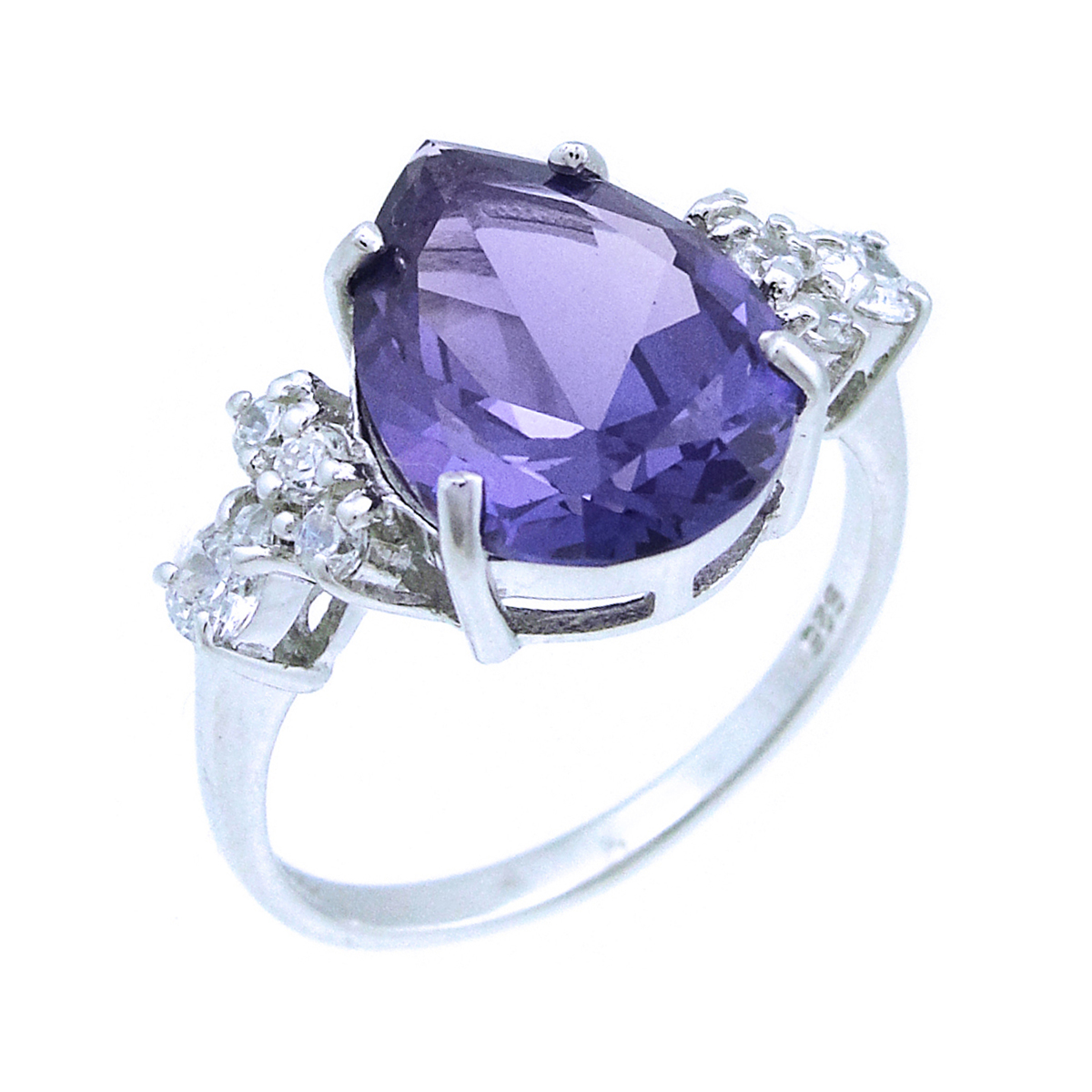 фото Кольцо из серебра с александритом и фианитом р. 17.5 balex jewellery 1405937771