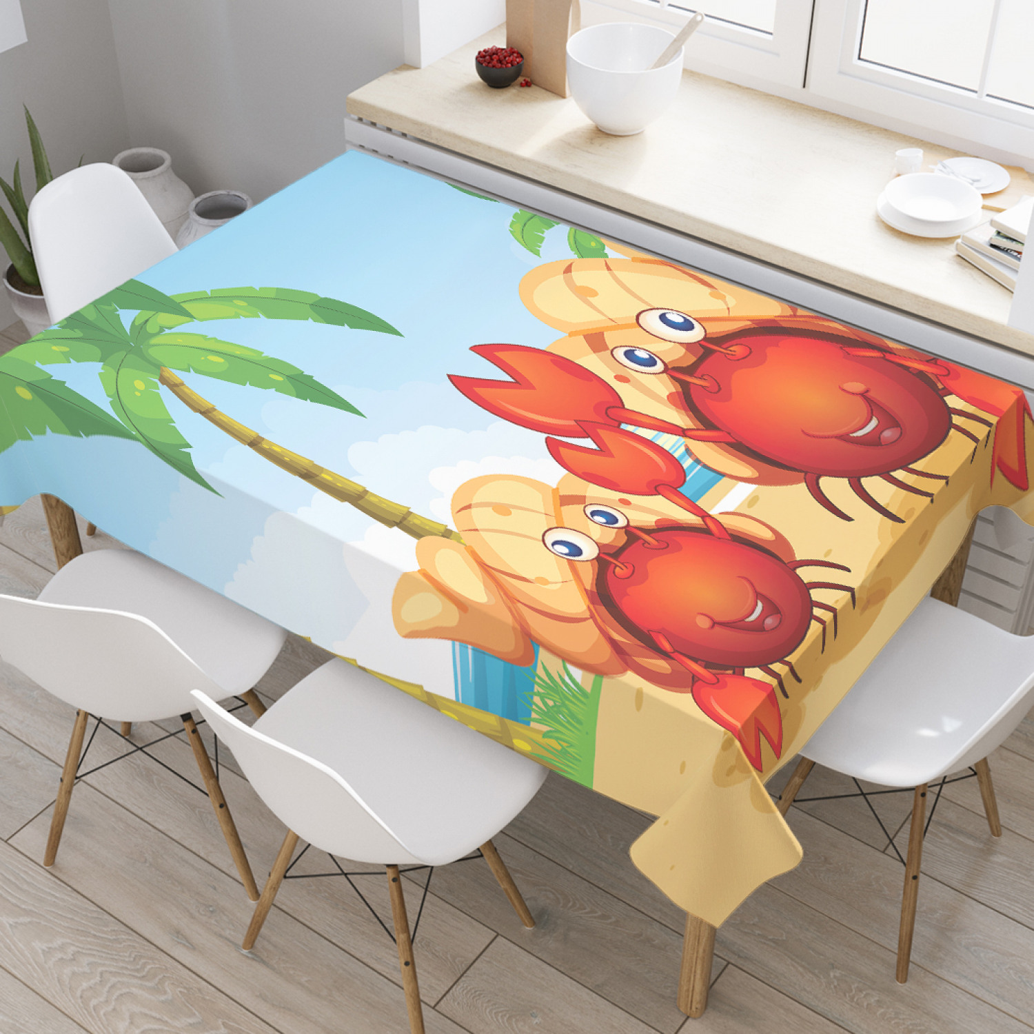 Скатерть прямоугольная JoyArty "Два рака-отшельника" из оксфорда, 120x145см, Голубой, Два рака-отшельника
Скатерть прямоугольная JoyArty "Два рака-отшельника" из оксфорда, 120x145см, Голубой, Два рака-отшельника