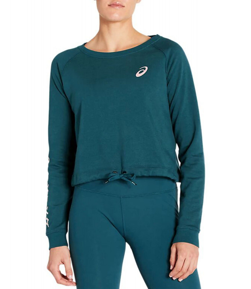фото Лонгслив женский under armour katakana ls crop top синий s