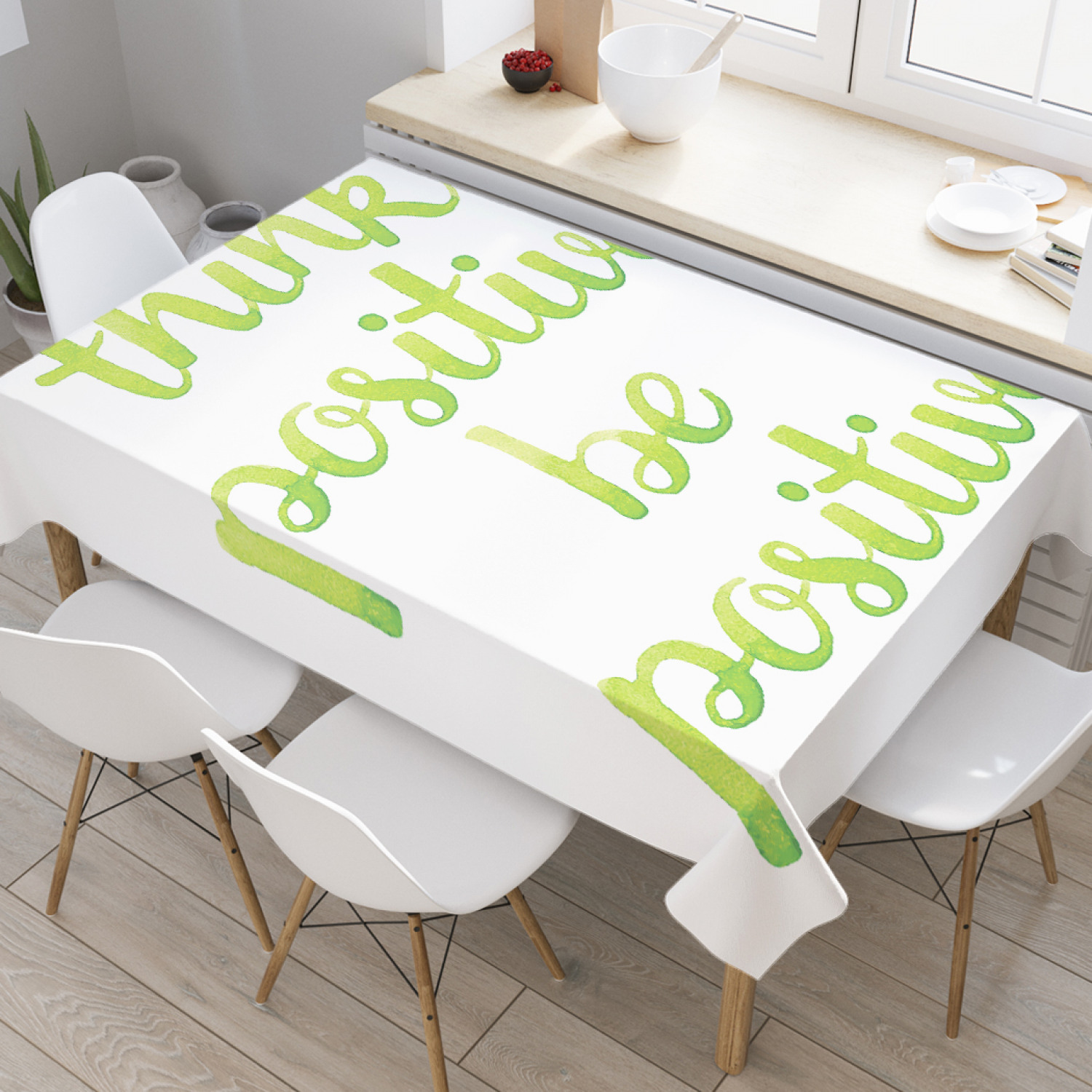 Скатерть прямоугольная JoyArty "Думай позитивно, будь позитивным" из оксфорда, 120x145 см, Белый, Думай позитивно, будь позитивным
Скатерть прямоугольная JoyArty "Думай позитивно, будь позитивным" из оксфорда, 120x145 см, Белый, Думай позитивно, будь позитивным