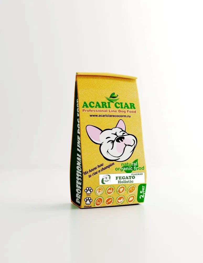 Сухой корм для собак Acari Ciar Flagman Fegato, мини гранулы, холистик, 2,5 кг, fegato 2.5 mini
Сухой корм для собак Acari Ciar Flagman Fegato, мини гранулы, холистик, 2,5 кг, fegato 2.5 mini