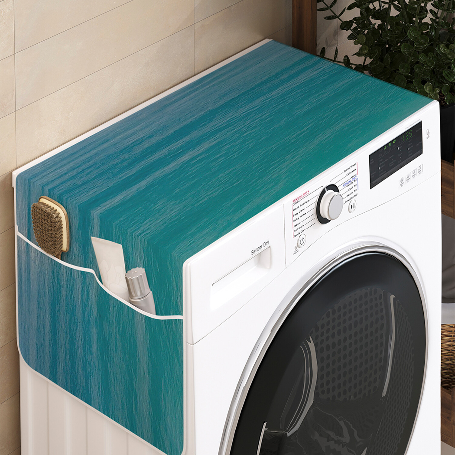 Чехол накидка для стиральной машины Ambesonne с рисунком 35 на 120, Морская даль 
Чехол накидка для стиральной машины Ambesonne с рисунком 35 на 120, Морская даль