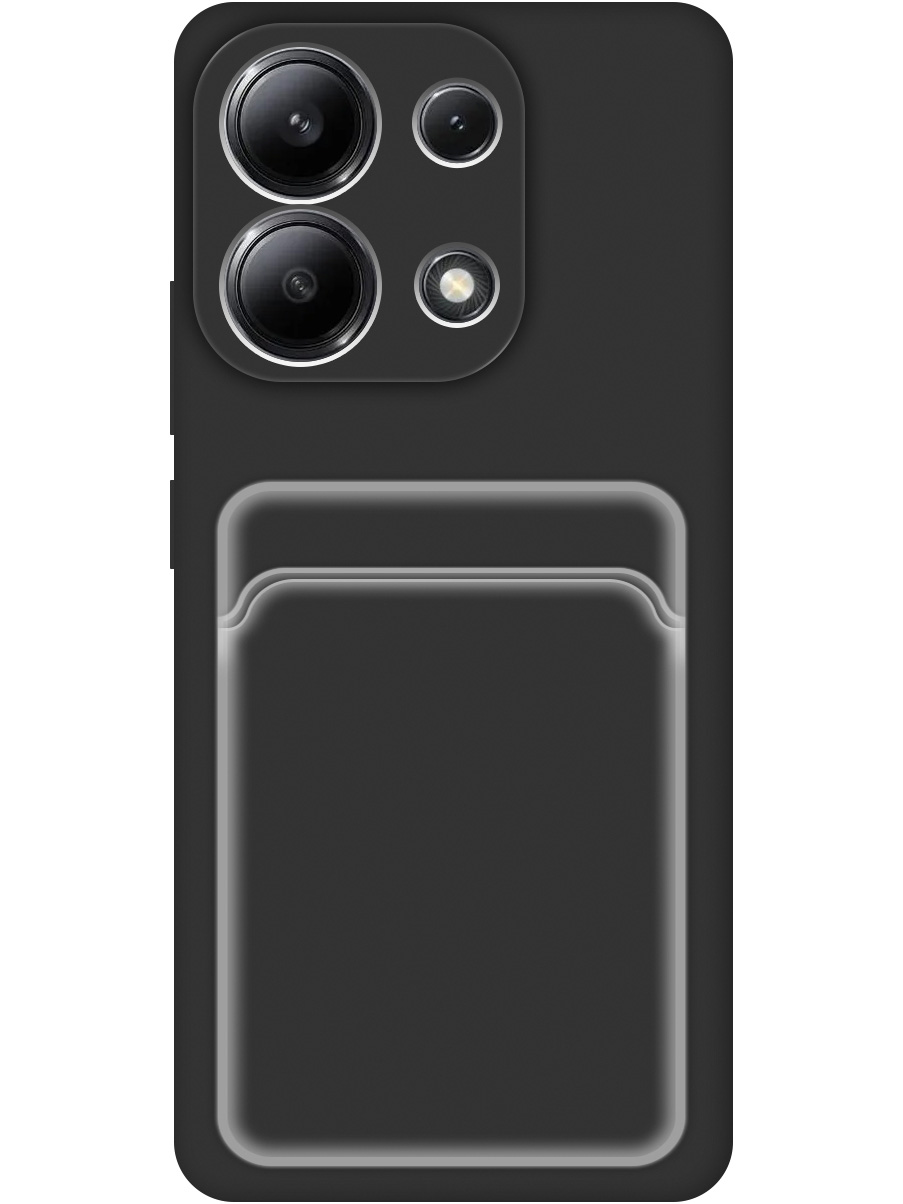 Силиконовый чехол на Xiaomi Redmi Note 13 4G матовый с карманом для карты черный, 782622831
Силиконовый чехол на Xiaomi Redmi Note 13 4G матовый с карманом для карты черный, 782622831