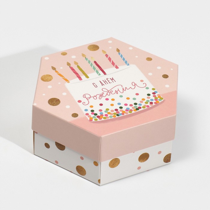 Коробка складная «С днём рождения», 15 × 13 × 6 см, Коллекция упаковки "Happy Birthday"
Коробка складная «С днём рождения», 15 × 13 × 6 см, Коллекция упаковки "Happy Birthday"