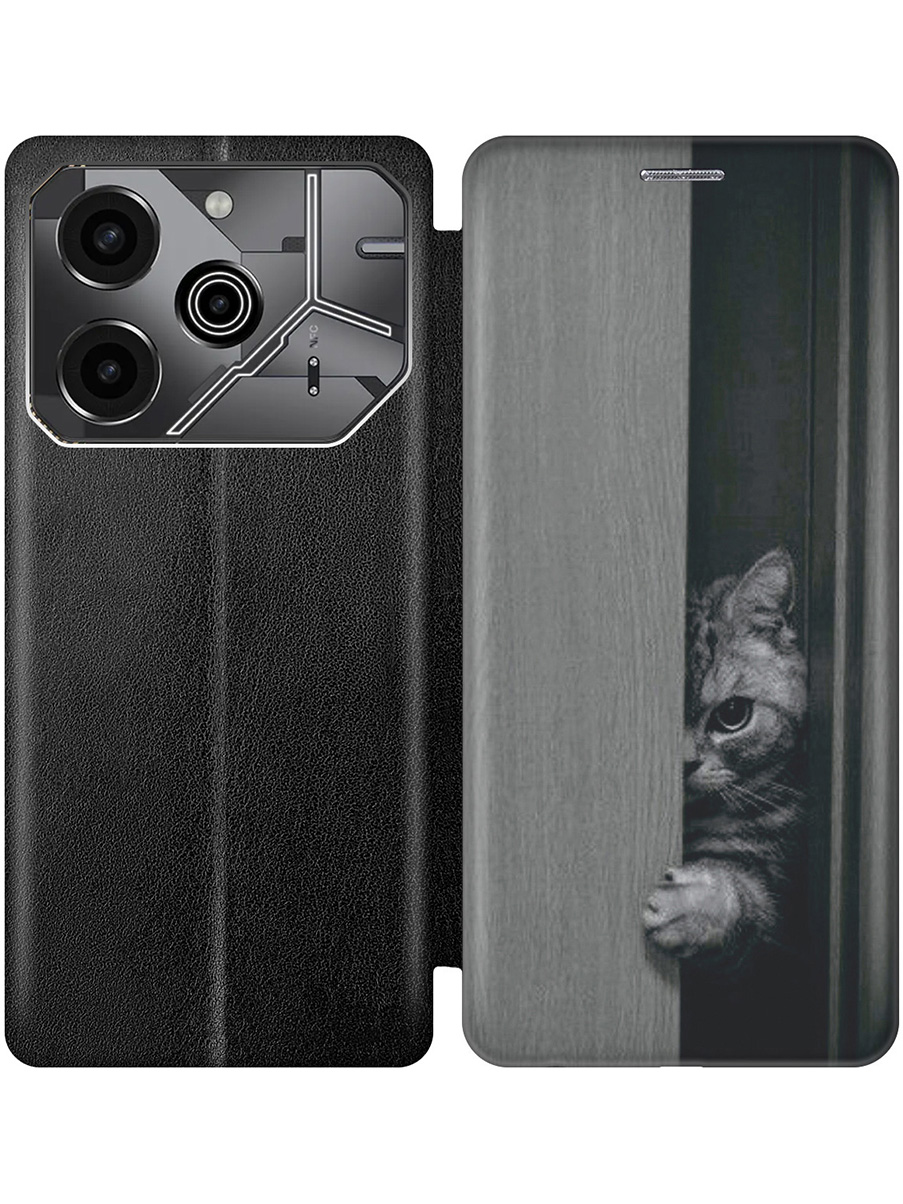 Чехол-книжка на Tecno Pova 6 Pro с принтом "Подглядывающий котик" черный, Черный;белый;серый, 781971012
Чехол-книжка на Tecno Pova 6 Pro с принтом "Подглядывающий котик" черный, Черный;белый;серый, 781971012