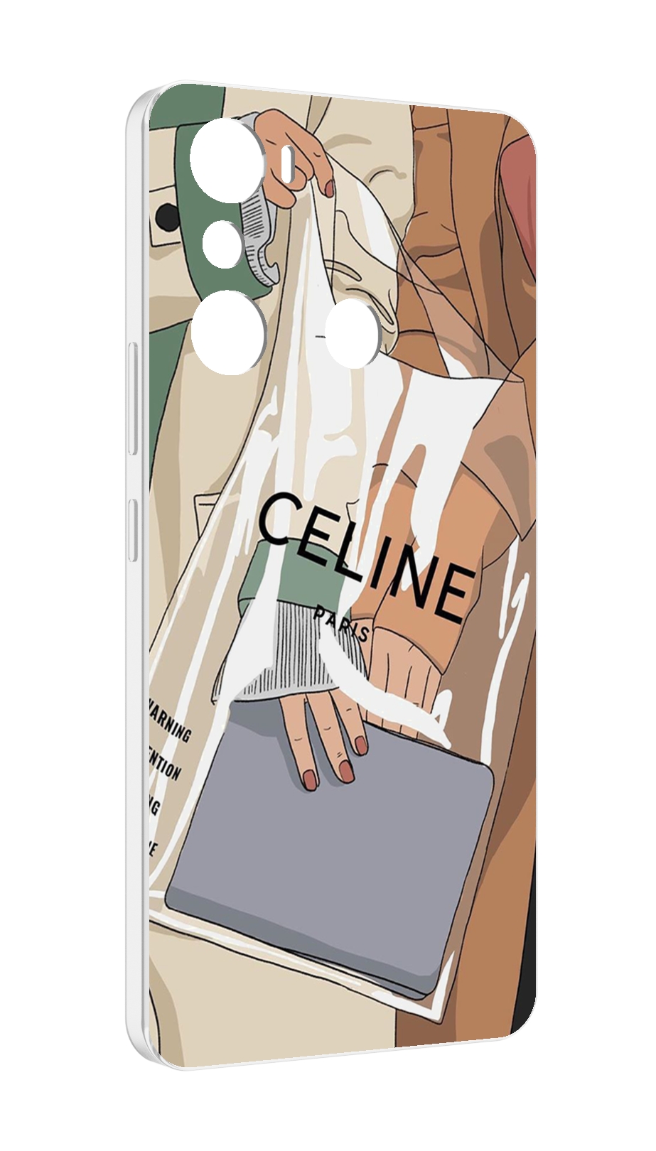 Чехол MyPads пакет-келин-париж женский для Infinix Hot 20i, Прозрачный, Tocco 
Чехол MyPads пакет-келин-париж женский для Infinix Hot 20i, Прозрачный, Tocco