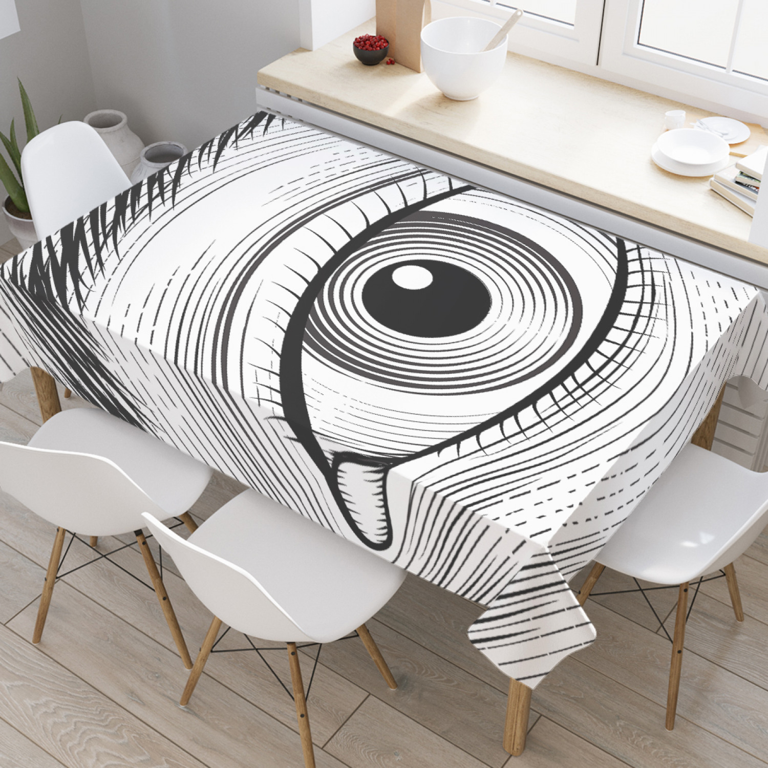 Скатерть прямоугольная JoyArty "Графический взгляд" из оксфорда, 120x145см, Белый, Графический взгляд
Скатерть прямоугольная JoyArty "Графический взгляд" из оксфорда, 120x145см, Белый, Графический взгляд