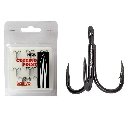 фото Крючки saikyo тройные 6063-3x-cp bn №02 ( 1 упк. по 5шт.)