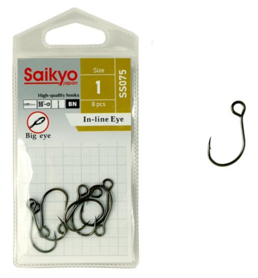 Одинарные крючки Saikyo Wide Gape №2/0 BN, с колечком, загнутое острие, с бородкой, Черный, Ss075-Bn In-Line Eye №2/0
Одинарные крючки Saikyo Wide Gape №2/0 BN, с колечком, загнутое острие, с бородкой, Черный, Ss075-Bn In-Line Eye №2/0