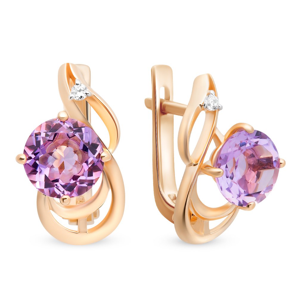 Серьги из красного золота с аметистом, фианитом 585Gold 202006968, 202006968
Серьги из красного золота с аметистом, фианитом 585Gold 202006968, 202006968