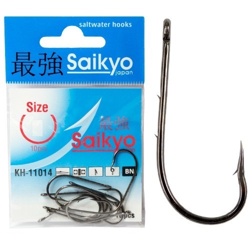 фото Крючки saikyo kh-11014 bait holder bn №1/0 ( 1 упк. по 10шт.)