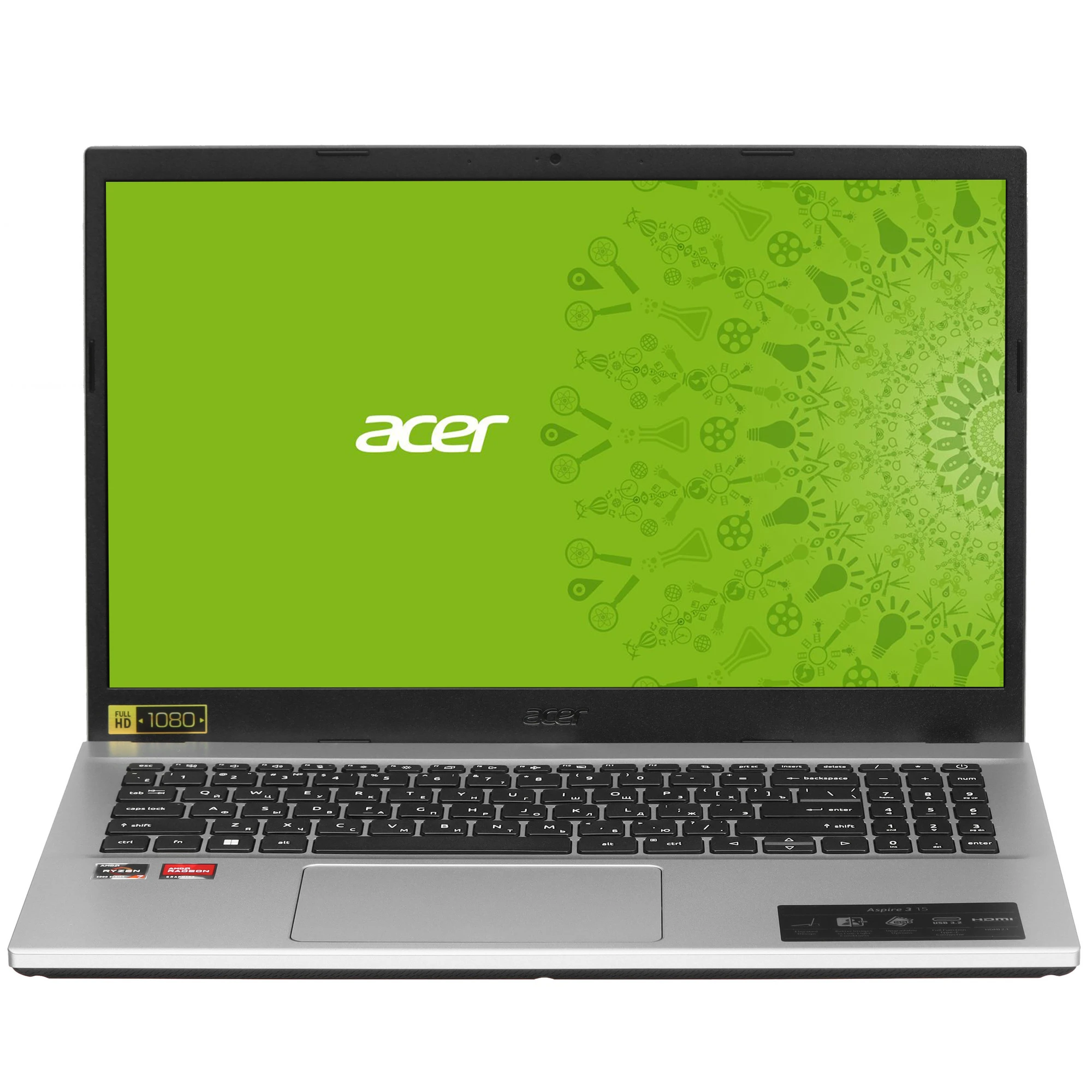 Ноутбук Acer Aspire 3 A315-44P-R35W серебристый (NX.KSJCD.001), Aspire 3 A315-44P-R35W
Ноутбук Acer Aspire 3 A315-44P-R35W серебристый (NX.KSJCD.001), Aspire 3 A315-44P-R35W