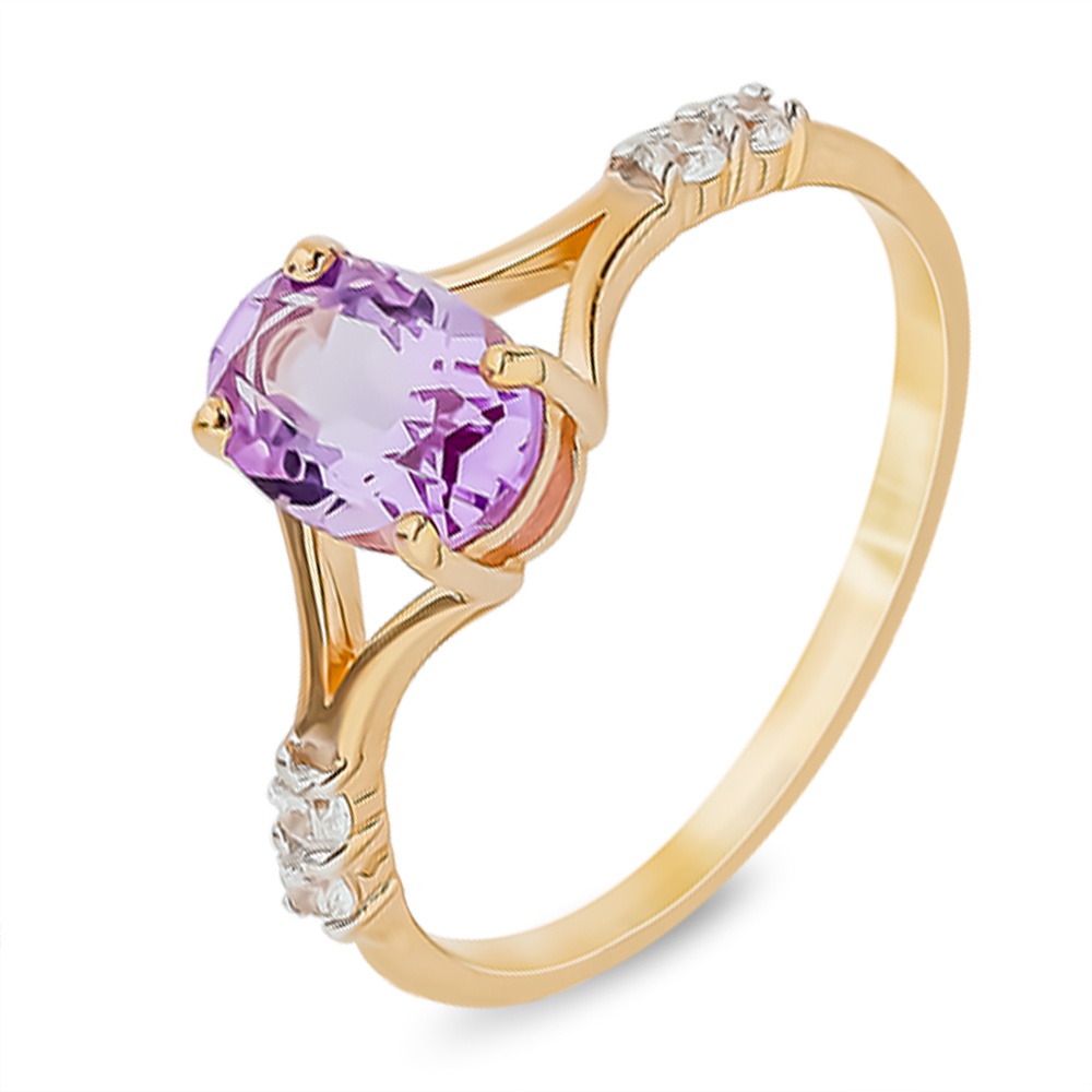 Кольцо женское из красного золота с аметистом, фианитом 585Gold 201013386, р, 201013386
Кольцо женское из красного золота с аметистом, фианитом 585Gold 201013386, р, 201013386