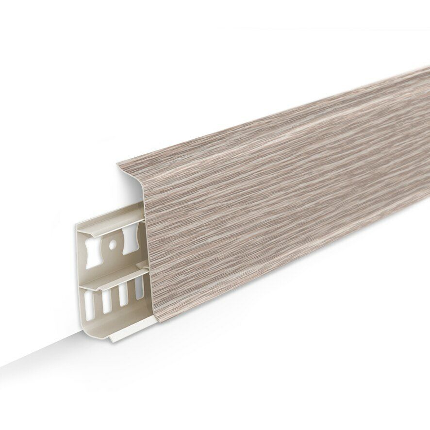 Напольный пластиковый плинтус пвх Деконика D70 229 Дуб латте (70х21х2200 мм), Коричневый
Напольный пластиковый плинтус пвх Деконика D70 229 Дуб латте (70х21х2200 мм), Коричневый