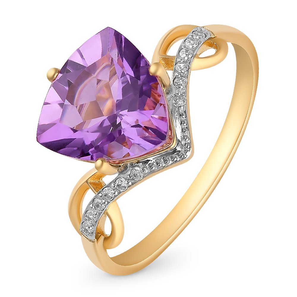 Кольцо женское из красного золота с аметистом, фианитом 585Gold 201012030, р, 201012030
Кольцо женское из красного золота с аметистом, фианитом 585Gold 201012030, р, 201012030