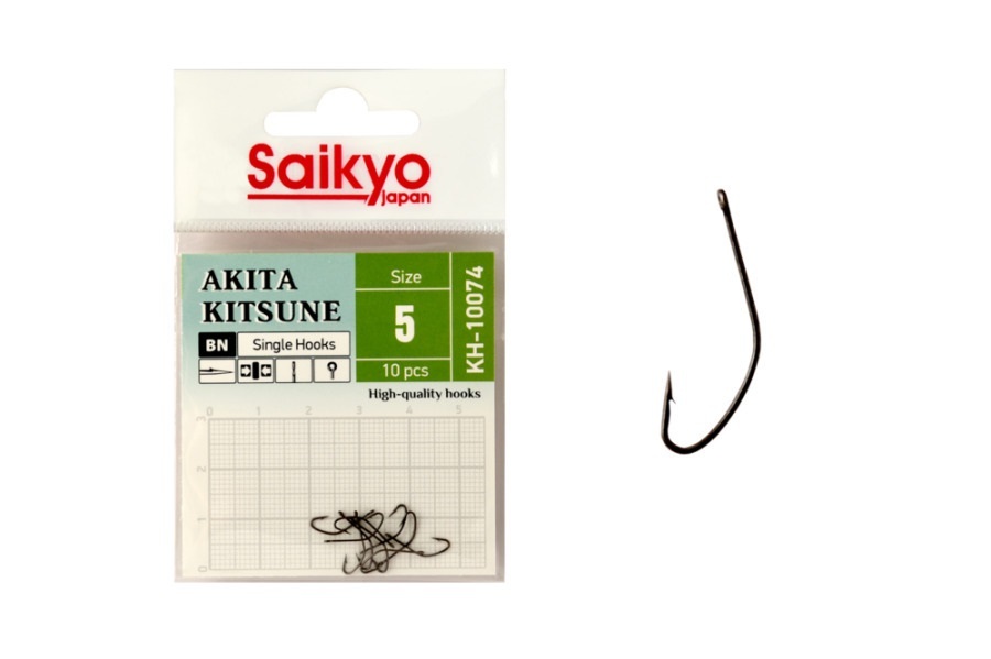 фото Крючки saikyo kh-10074 bn akita kitsune №5 ( 1 упк. по 10 шт.)