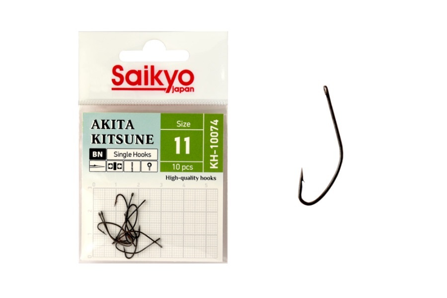 фото Крючки saikyo kh-10074 bn akita kitsune №11 ( 1 упк. по 10 шт.)