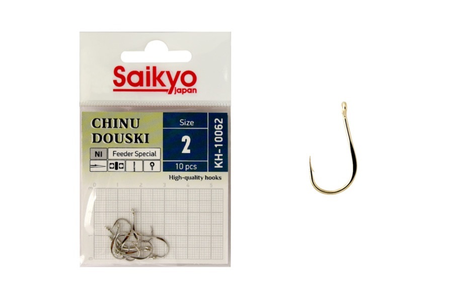 фото Крючки saikyo kh-10062 ni chinu douski №2 ( 1 упк. по 10 шт.)