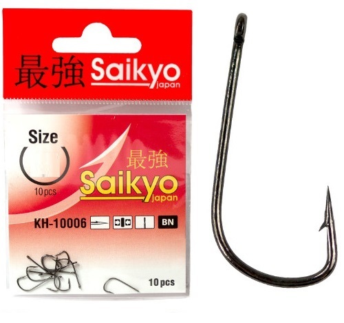 фото Крючки saikyo kh-10006 sode ring bn № 6 ( 1 упк. по 10шт.)