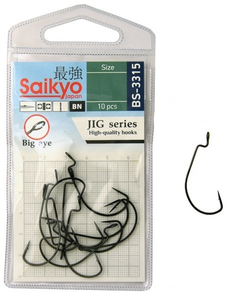 фото Крючки saikyo bs-3315 bn №1/0 ( 1 упк. по 10шт.)