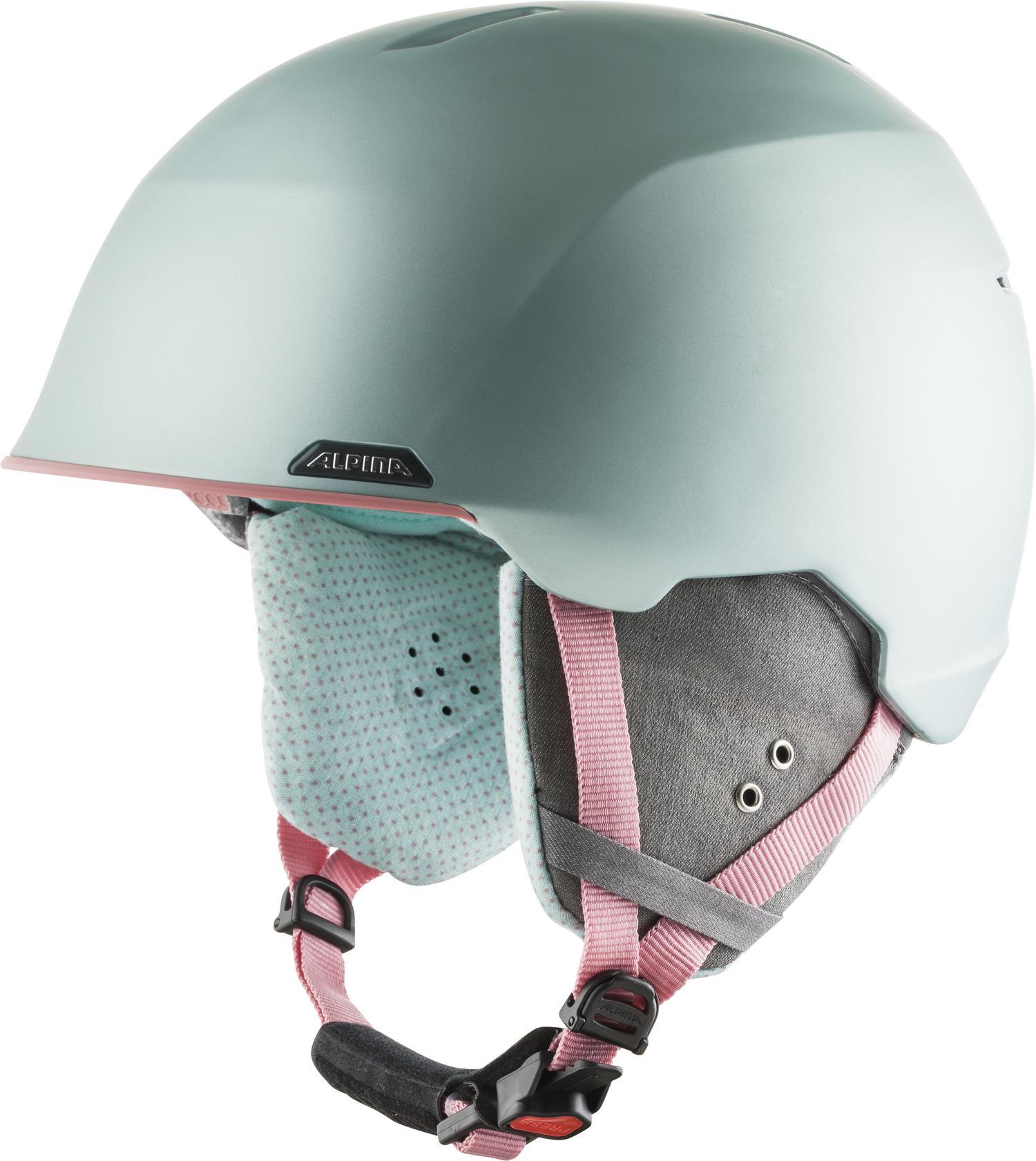 фото Горнолыжный шлем alpina albona 2021, sea green/coral matt, s/xs