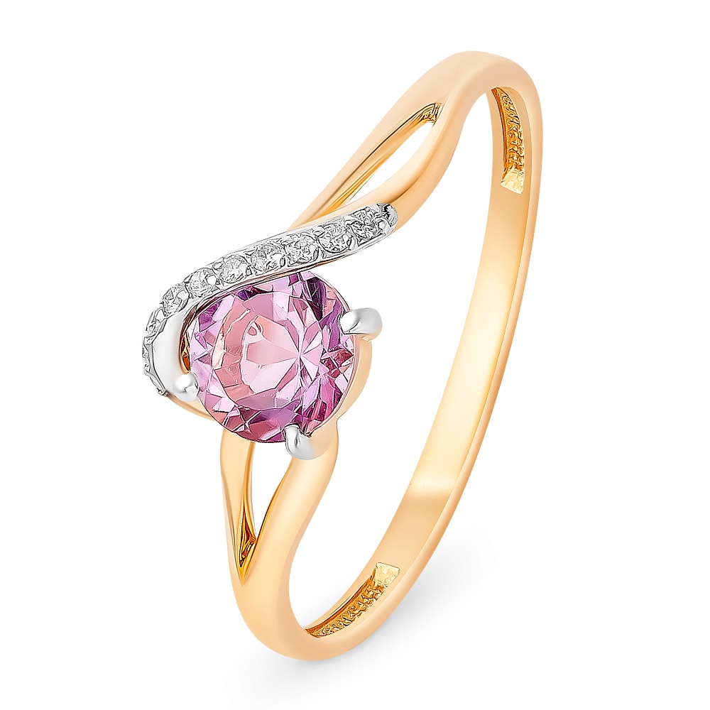 Кольцо женское из красного золота с аметистом, фианитом 585Gold 201011862, р, 201011862
Кольцо женское из красного золота с аметистом, фианитом 585Gold 201011862, р, 201011862