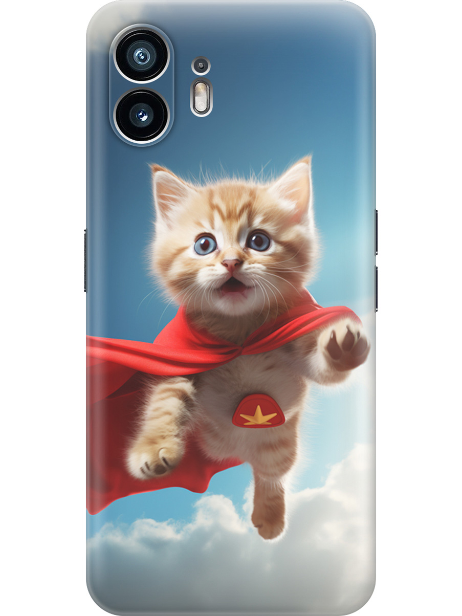 Силиконовый чехол на Nothing Phone (2) с принтом "Летящий котенок", Прозрачный;белый;голубой;бежевый, 784811511
Силиконовый чехол на Nothing Phone (2) с принтом "Летящий котенок", Прозрачный;белый;голубой;бежевый, 784811511