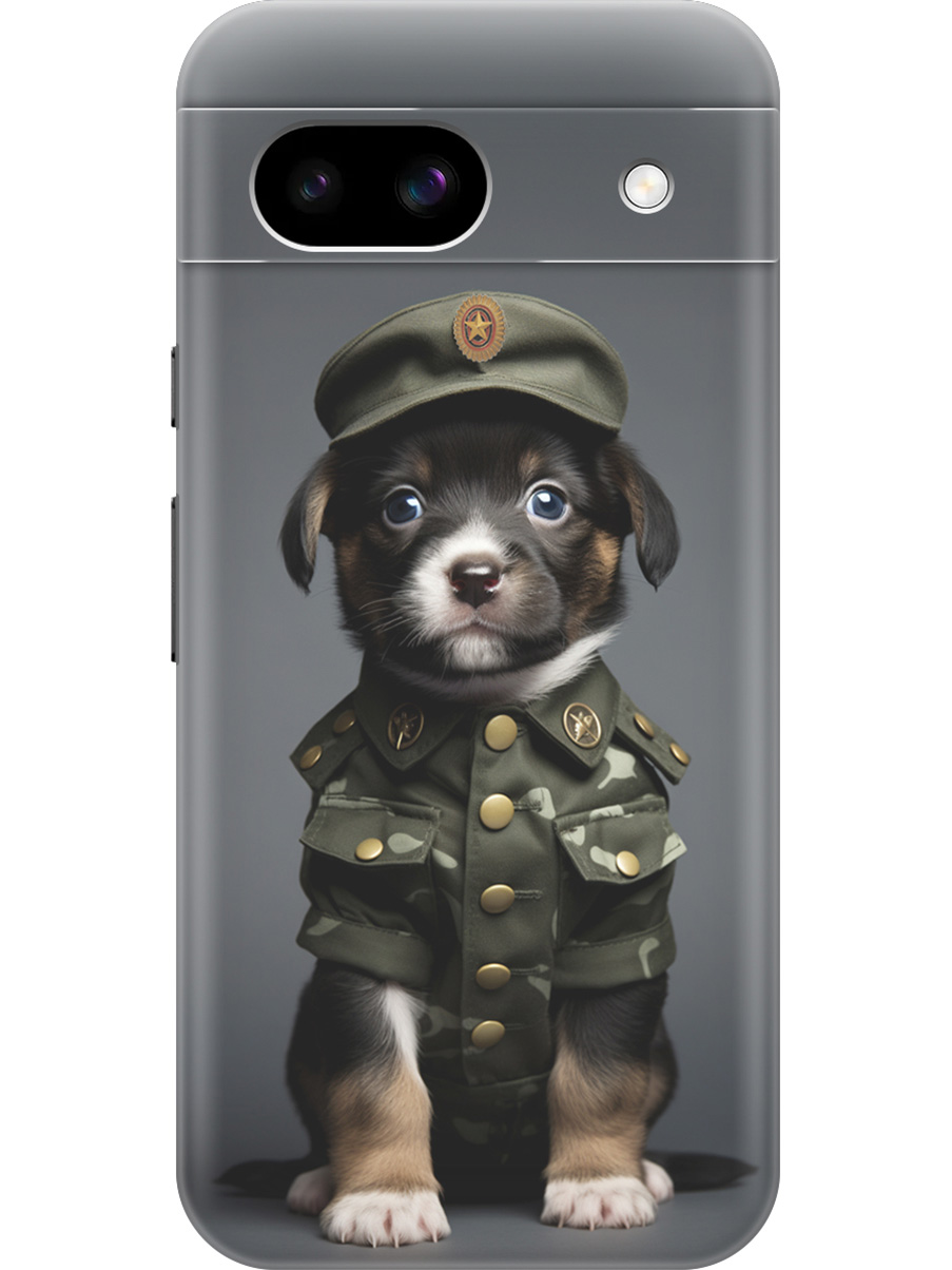 Силиконовый чехол на Google Pixel 8a с принтом "Щенок-военный", Прозрачный;зеленый;черный, 784809111
Силиконовый чехол на Google Pixel 8a с принтом "Щенок-военный", Прозрачный;зеленый;черный, 784809111