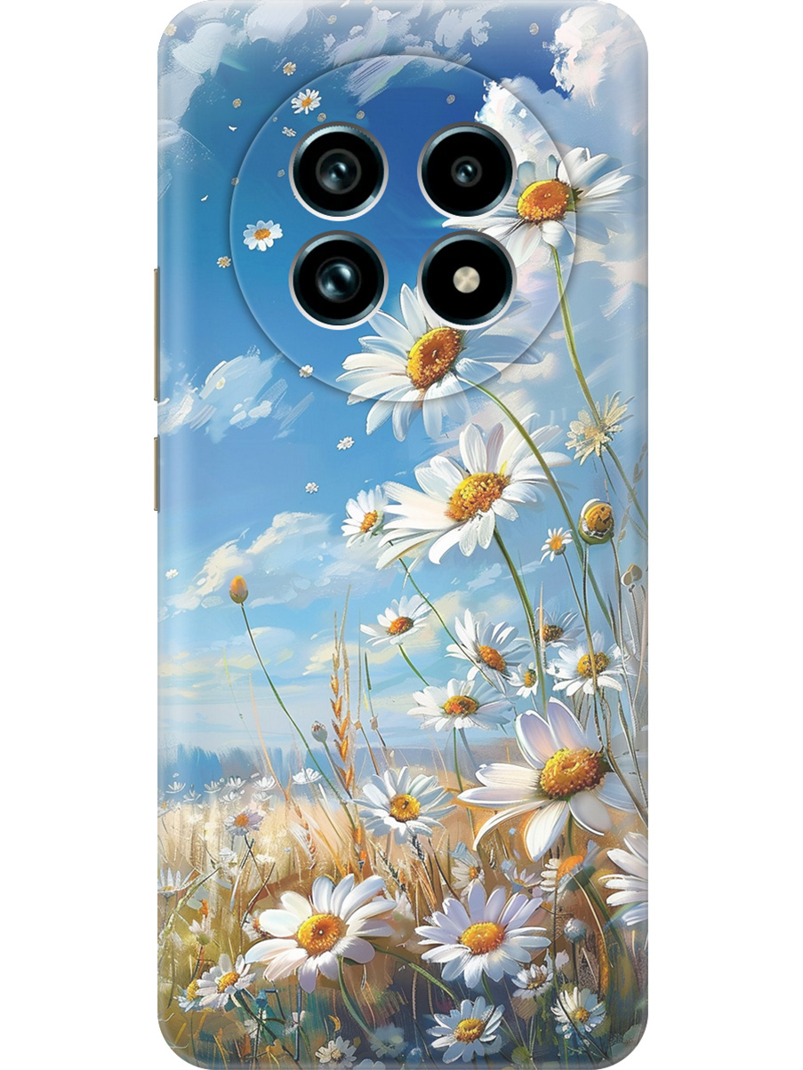 Силиконовый чехол на Realme 13 Pro+ с принтом "Ромашки на поле", Прозрачный;белый;синий, 784808522 
Силиконовый чехол на Realme 13 Pro+ с принтом "Ромашки на поле", Прозрачный;белый;синий, 784808522