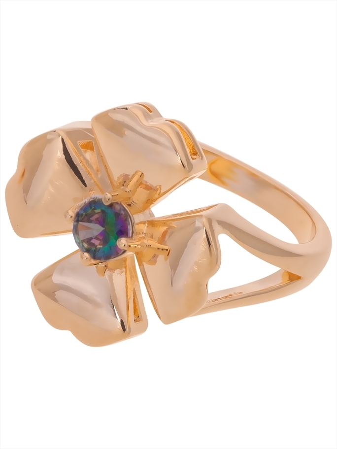 Кольцо из бижутерного сплава р. 18 Lotus Jewelry 3044R-05mcz, фианит, Кольцо с мистик фианитом "Клевер 4 листа" 3044R-05mcz
Кольцо из бижутерного сплава р. 18 Lotus Jewelry 3044R-05mcz, фианит, Кольцо с мистик фианитом "Клевер 4 листа" 3044R-05mcz