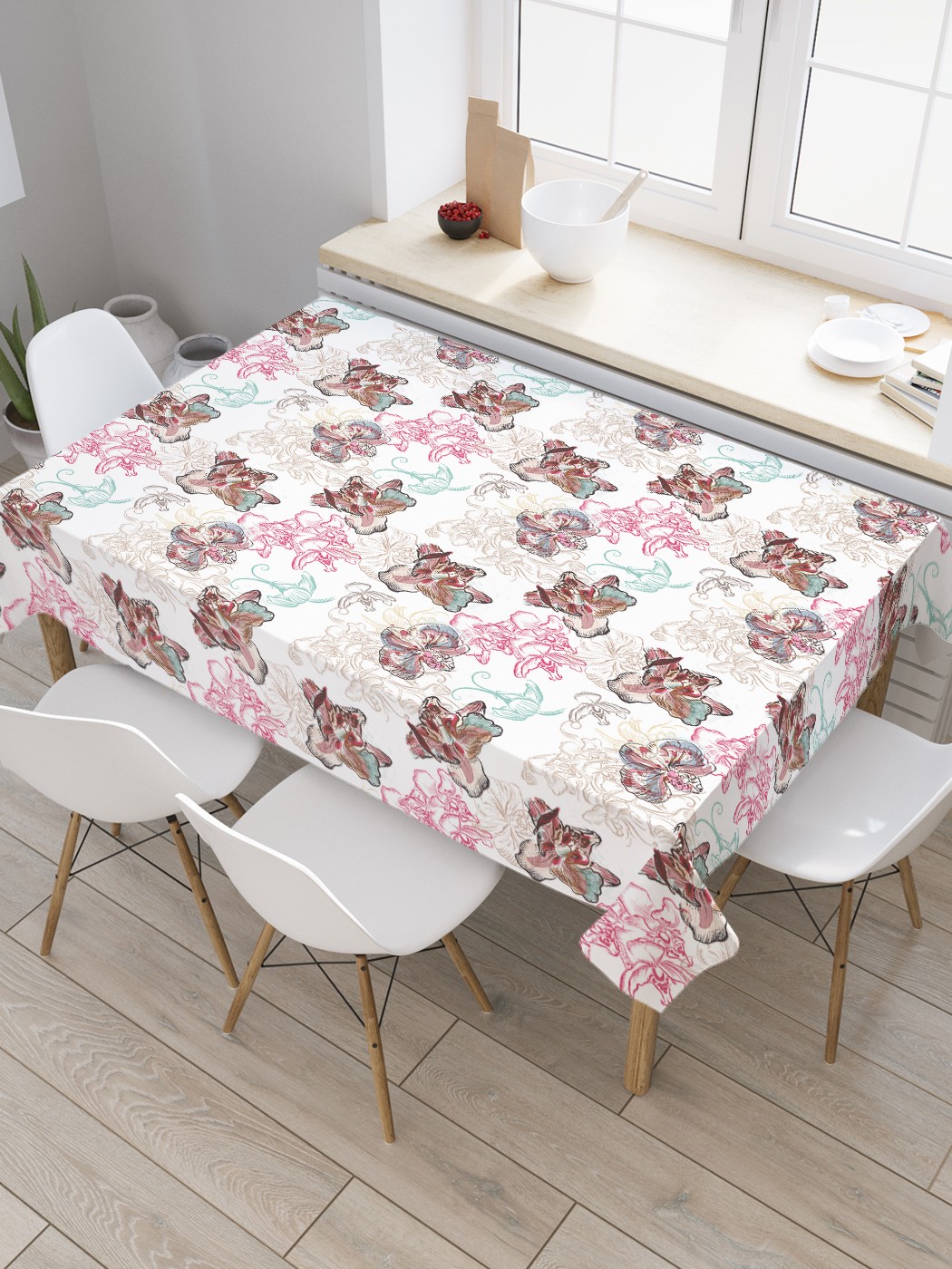 Скатерть прямоугольная JoyArty "Винтажные орхидеи" из оксфорда, 120x145 см, Белый, Винтажные орхидеи 
Скатерть прямоугольная JoyArty "Винтажные орхидеи" из оксфорда, 120x145 см, Белый, Винтажные орхидеи