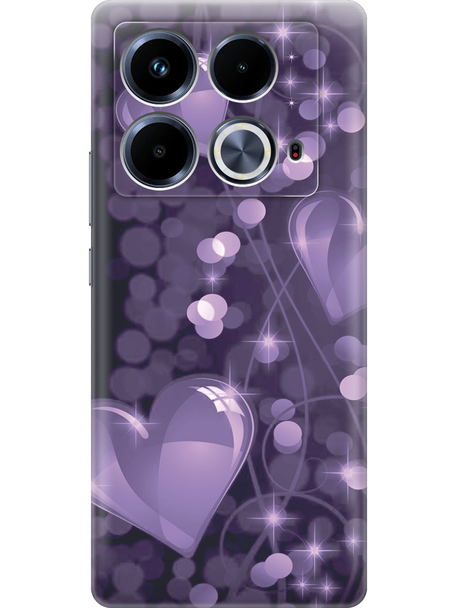 Силиконовый чехол на Infinix Note 40 с принтом "Любовь в фиолетовом цвете", Прозрачный;фиолетовый;черный, 782626491
Силиконовый чехол на Infinix Note 40 с принтом "Любовь в фиолетовом цвете", Прозрачный;фиолетовый;черный, 782626491