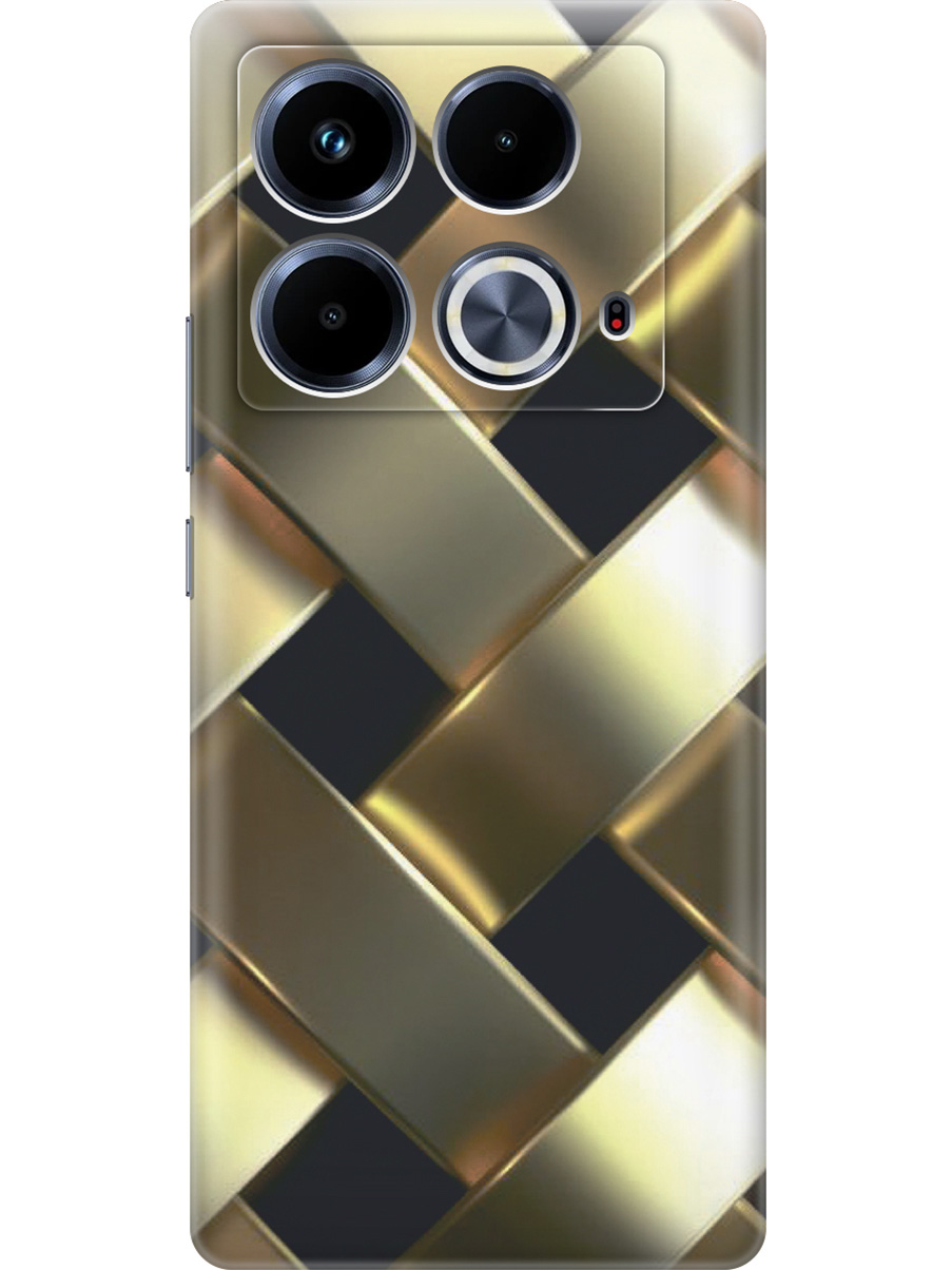 Силиконовый чехол на Infinix Note 40 с принтом "Золотистое плетение", Прозрачный;золотистый;черный, 782626432
Силиконовый чехол на Infinix Note 40 с принтом "Золотистое плетение", Прозрачный;золотистый;черный, 782626432