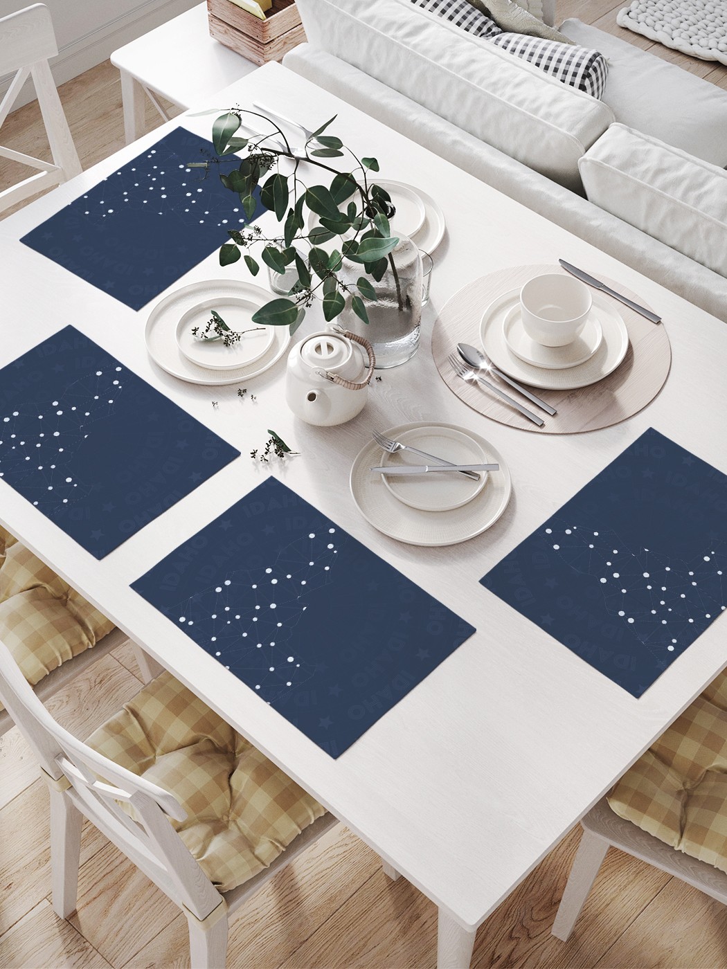 Комплект салфеток JoyArty "Созвездие Айдахо" для сервировки стола (32х46 см, 4 шт.), Созвездие Айдахо 
Комплект салфеток JoyArty "Созвездие Айдахо" для сервировки стола (32х46 см, 4 шт.), Созвездие Айдахо