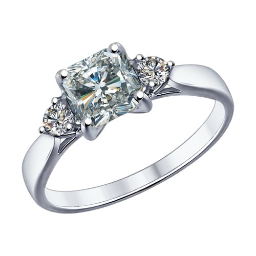фото Кольцо из серебра с фианитами swarovski zirconia р.16 yahont 140963 яхонт ювелирный