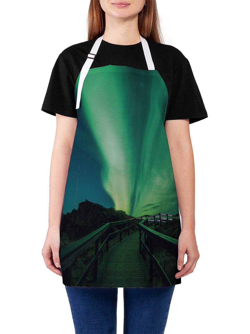 Фартук женский JoyArty для готовки "Северное сияние над мостиком", универсальный размер, Синий
Фартук женский JoyArty для готовки "Северное сияние над мостиком", универсальный размер, Синий