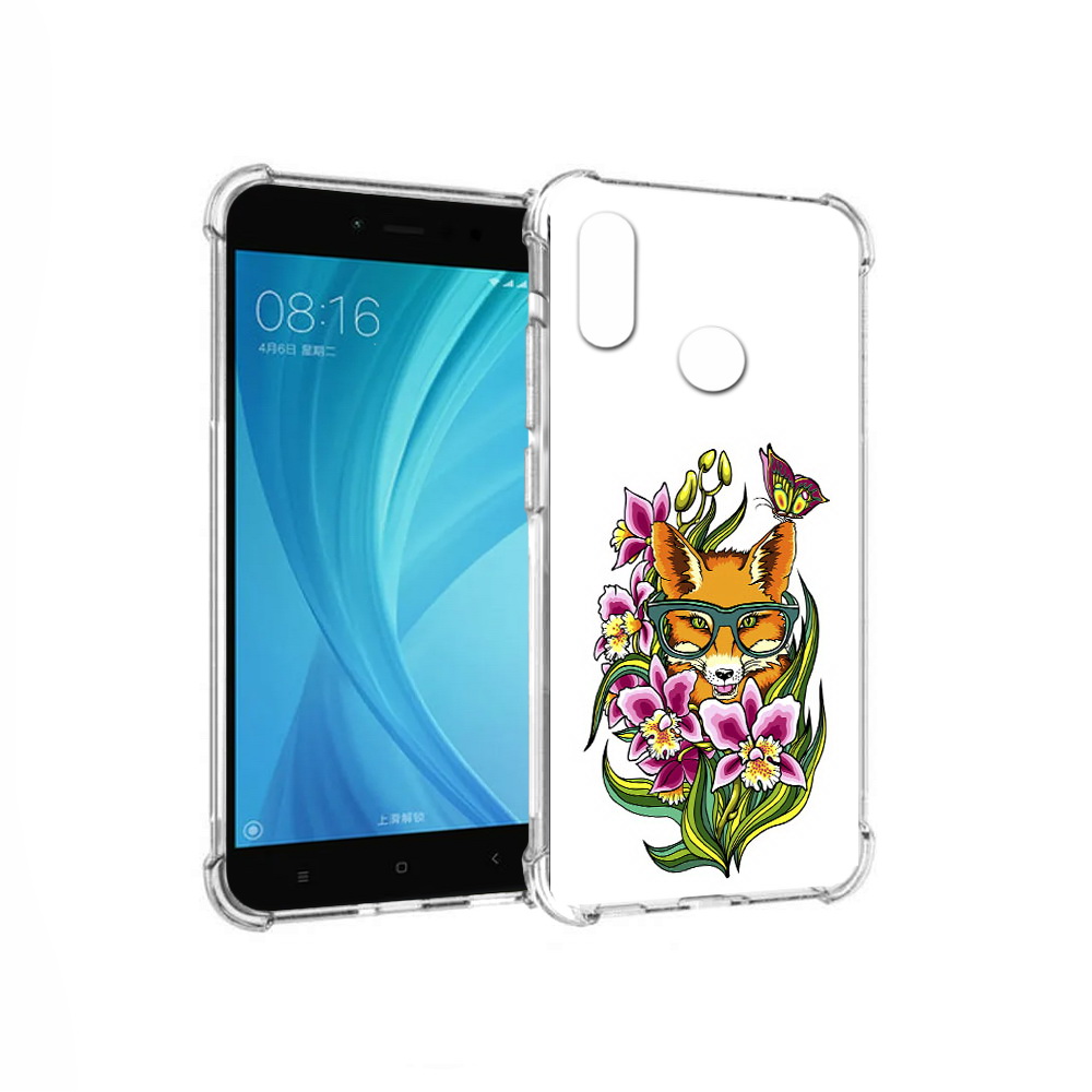 Чехол MyPads Tocco для Xiaomi Redmi Note 5 Лиса в цветах (PT113434.311.108), Прозрачный, Tocco 
Чехол MyPads Tocco для Xiaomi Redmi Note 5 Лиса в цветах (PT113434.311.108), Прозрачный, Tocco